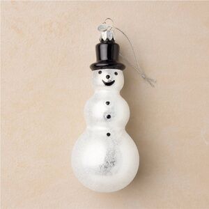 Designer John Derian For Target Glass Snowman Ornament